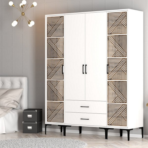Armoire Kumsal 11 Blanc Armoire Kumsal 11 Blanc
