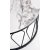 Formosa soffbord 60 cm - Vit marmor/svart