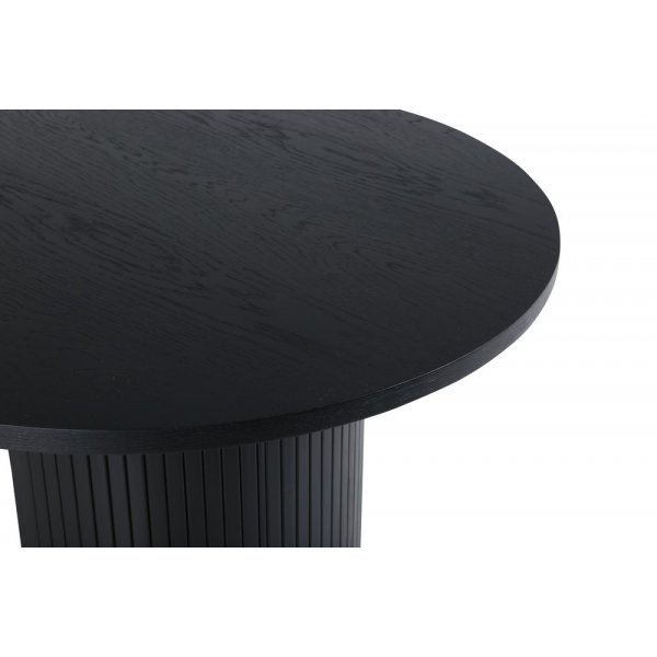 Eettafel 200x90 cm zwart gebeitst - Bianca Eettafel 200x90 cm zwart gebeitst - Bianca