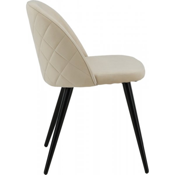 Alice matstol - Beige sammet