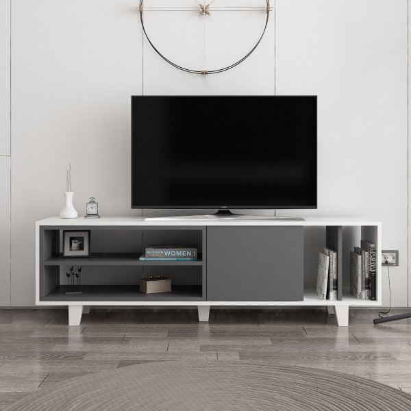 Banc multimdia Rosmar - Blanc/anthracite