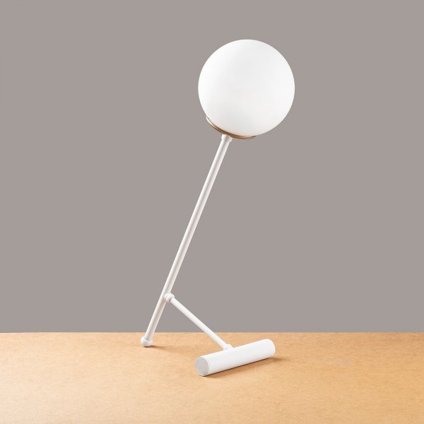 Lampe de table Golf opale - Blanc