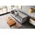 Henry Chesterfield 3-sits soffa i grå sammet + Fläckborttagare för möbler