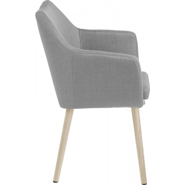 Nora fauteuil - Grijs/wit gepigmenteerd eiken