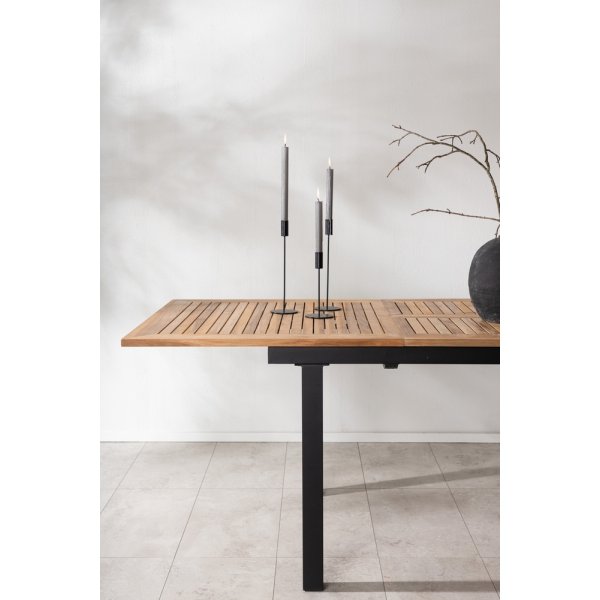 Panama matbord 160 x 90 cm - Svart/Natur