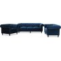 Chesterfield Cambridge 2-sits soffa - Bl sammet