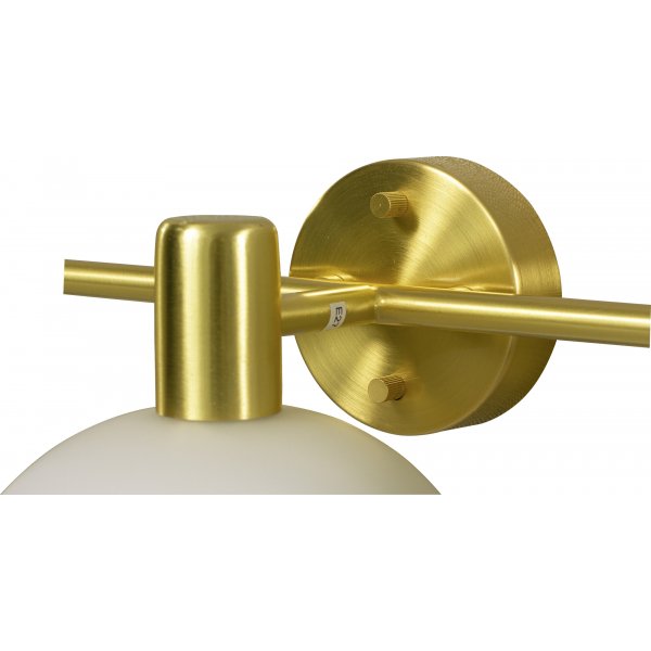 Elba wandlamp - Mat Messing/Opaalwit