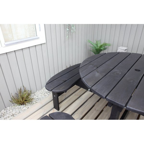 Ronda meubelgroep - Tuinbank & tafel in één - Zwart Ronda meubelgroep - Tuinbank & tafel in één - Zwart