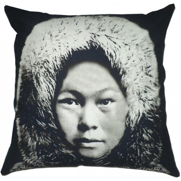 Sesi prydnadskudde 45x45 cm - Svart/vit