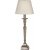 Salong bordslampa - Silver/vit - 63 cm