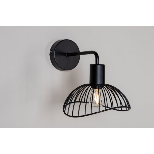 N�tthult v�gglampa kr�k - Svart