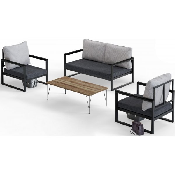 Montreal loungegrupp - Gr + Flckborttagare fr mbler