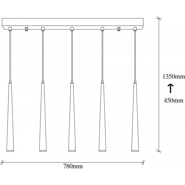Plafonnier Ur 6075 - Noir