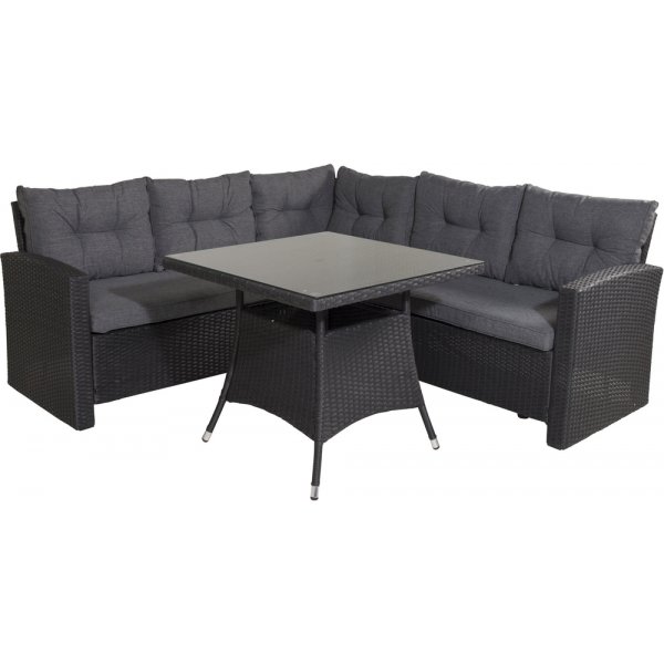 Groupe de canapés d\\\'angle Watford - Noir/gris Groupe de canapés d\\\'angle Watford - Noir/gris