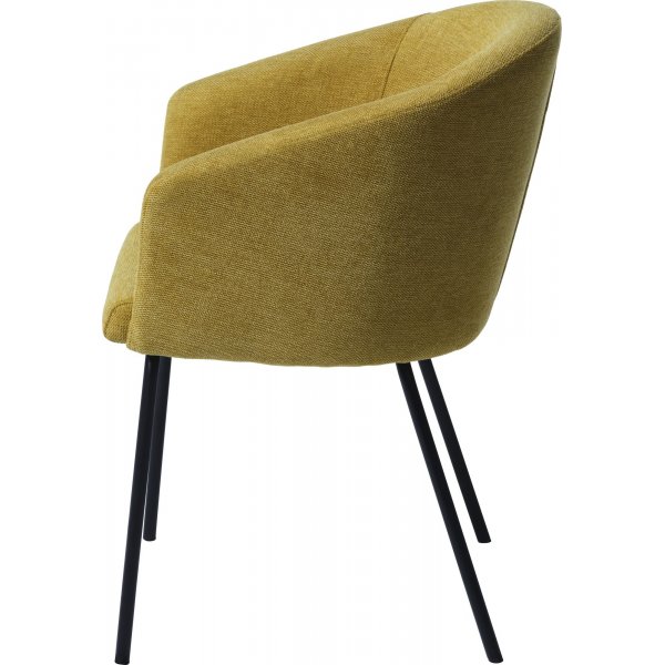 Chaise Erik en tissu jaune Chaise Erik en tissu jaune