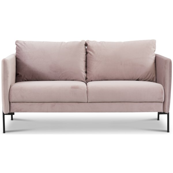 Kingsley 2,5-sits soffa i rosa sammet + Rengöring för möbler Kingsley 2,5-sits soffa i rosa sammet + Rengöring för möbler