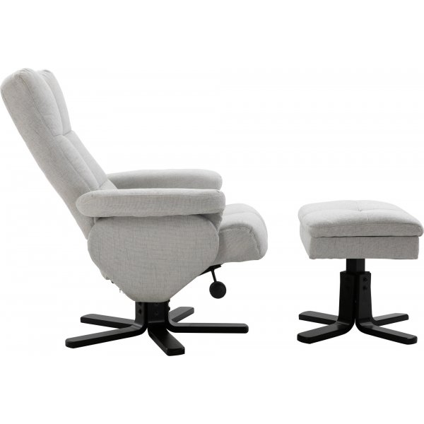 Sven reclinerftlj - Svart/Greige