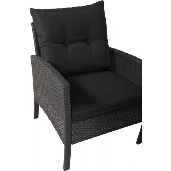 Groupe de canapés Knock - Noir Groupe de canapés Knock - Noir