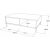 Luvio soffbord 18, 90x60 cm - Ek/svart