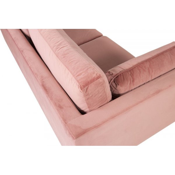 Canap 3 places Savanna - Velours vieux rose