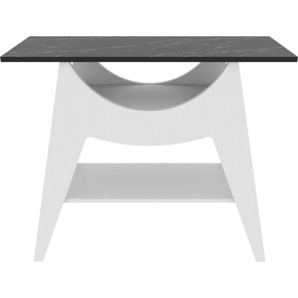 Ese avlastnigsbord 100 x 35 cm - Vit/svart Ese avlastnigsbord 100 x 35 cm - Vit/svart