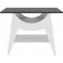Ese avlastnigsbord 100 x 35 cm - Vit/svart