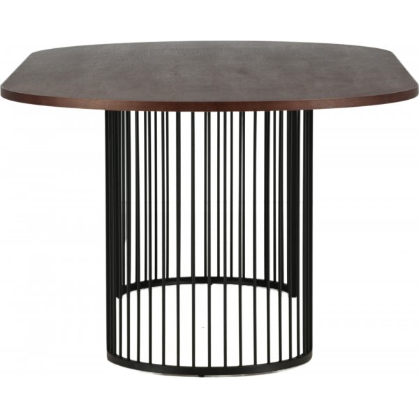 Table à manger Hamneskär 220 x 110 cm - Noir/noyer Table à manger Hamneskär 220 x 110 cm - Noir/noyer