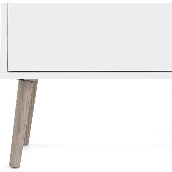 Buffet Oslo avec 3 armoires et 3 tiroirs - Blanc/chne