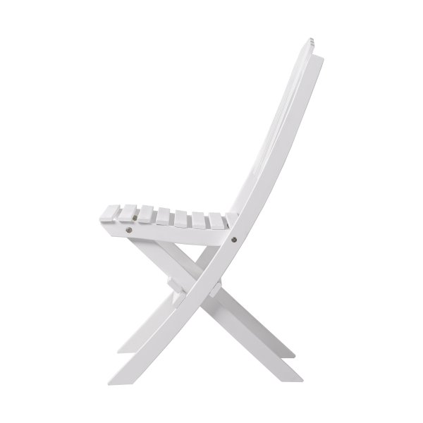 Hav�ng vit utegrupp; 2 st stolar med bord