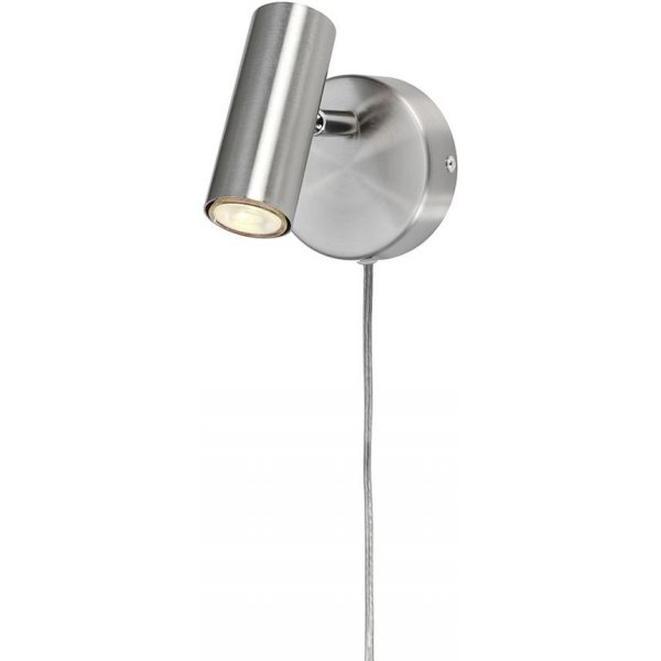 Alpha Slim vgglampa - Borstad krom