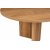 Table basse ovale 120 x 60 cm - Marron
