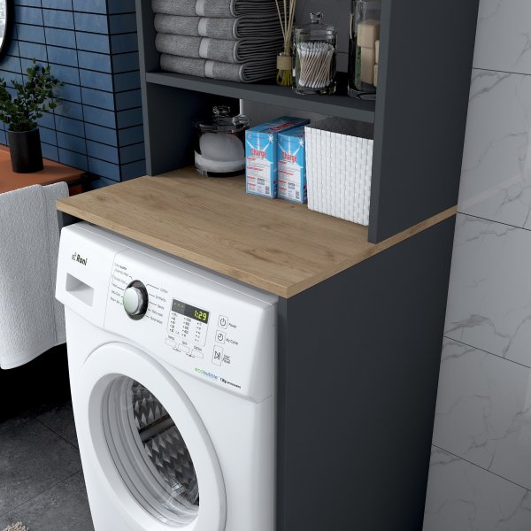 Meuble pour machine  laver avec rangement