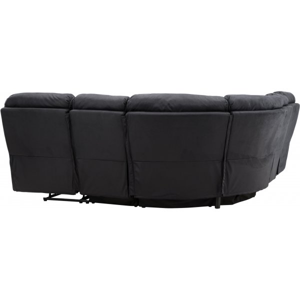 Canapé inclinable d\\\'angle Saranda - Noir Canapé inclinable d\\\'angle Saranda - Noir