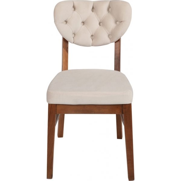 Ensemble de chaises Elma - Noyer/beige