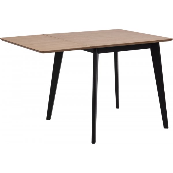 Table  manger Roxby 80-120 cm - Chne/noir
