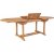 Salt ovalt frlngningsbart teakbord 90x180-240 cm