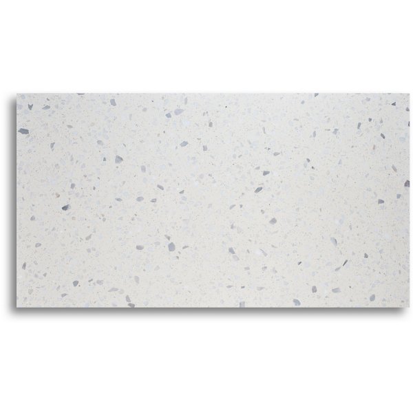 Terrazzo soffbord 75x75cm - Bianco Terrazzo & underrede mässing Terrazzo soffbord 75x75cm - Bianco Terrazzo & underrede mässing