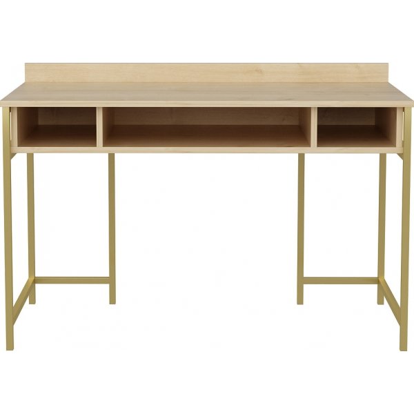 Bureau Alma 120 x 60 cm - Or/chêne Bureau Alma 120 x 60 cm - Or/chêne