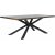 Table  manger Sky en chne fum avec pieds croiss - 200x100 cm