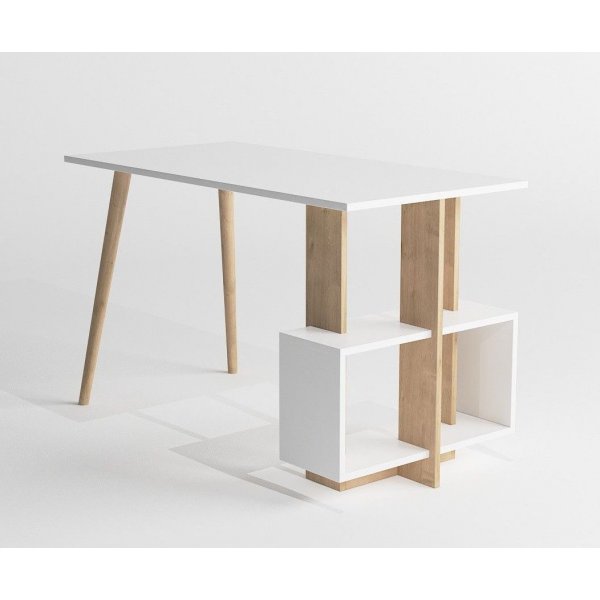 Lagomood skrivbord 120x60 cm - Ek/vit