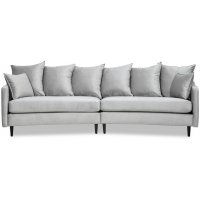 Gotland 4-sits svängd soffa 301 cm - Gråbeige sammet Gotland 4-sits svängd soffa 301 cm - Gråbeige sammet
