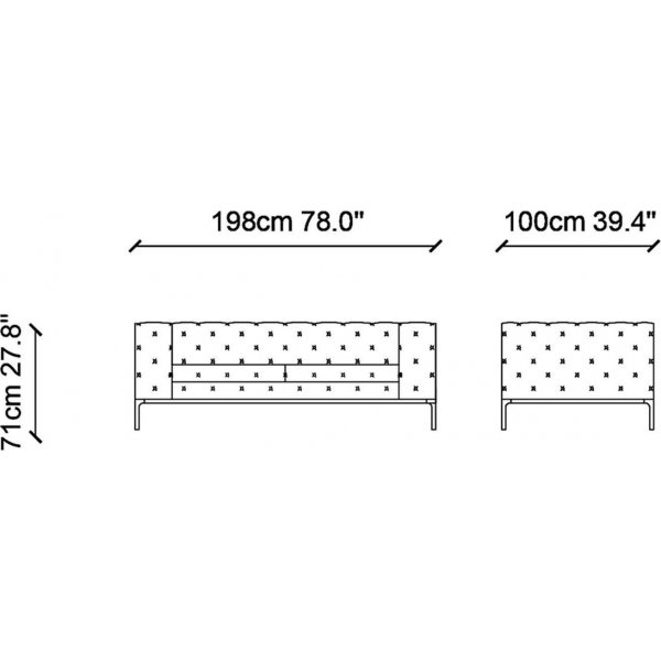 Fashion 2-sits soffa - Gr