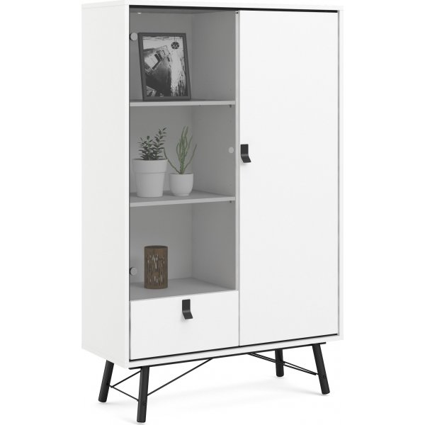 Ry vitrinskåp - Vit Ry vitrinskåp - Vit