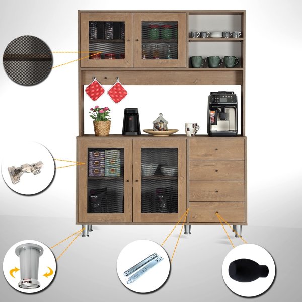 Grano skåp 140 cm - Kaukasisk ek Grano skåp 140 cm - Kaukasisk ek