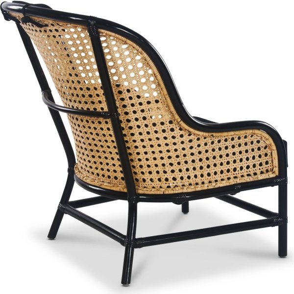 Anton svart fåtölj i rotting + Fläckborttagare för möbler Anton svart fåtölj i rotting + Fläckborttagare för möbler