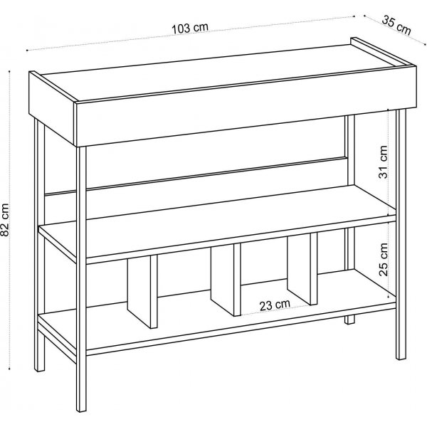 Étagère Nelly - Chêne Étagère Nelly - Chêne