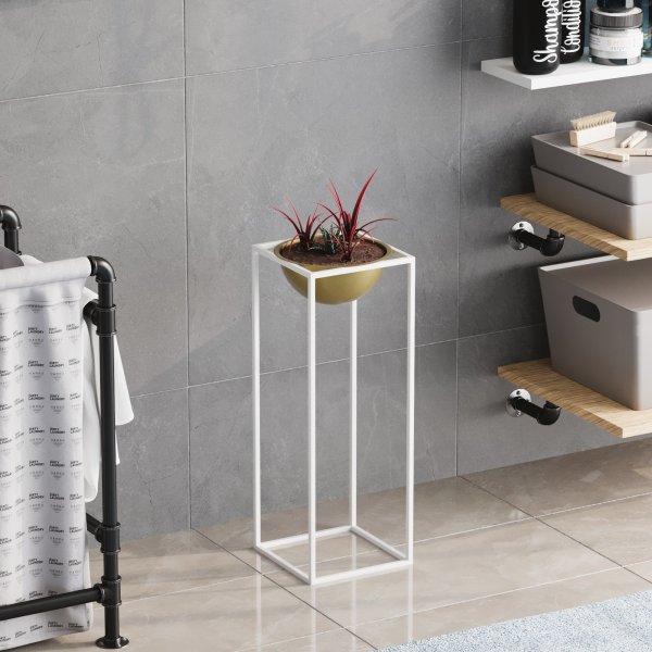 Pot Plato 21 - Blanc/or