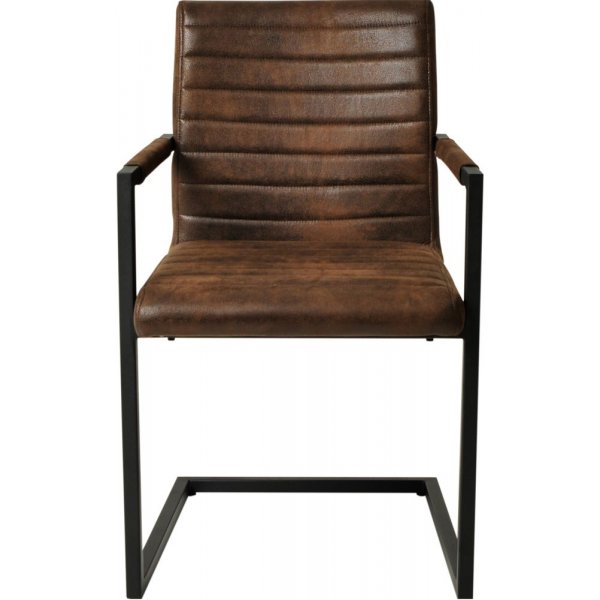 Morely karmstol - Brun konstläder Morely karmstol - Brun konstläder