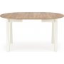Matgrupp Berivan 102142 cm ek/vit med 4 st Industry stolar i borstat stl
