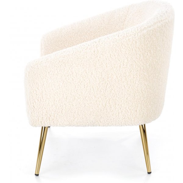 Bandera fåtölj - Gräddvit/guld Bandera fåtölj - Gräddvit/guld